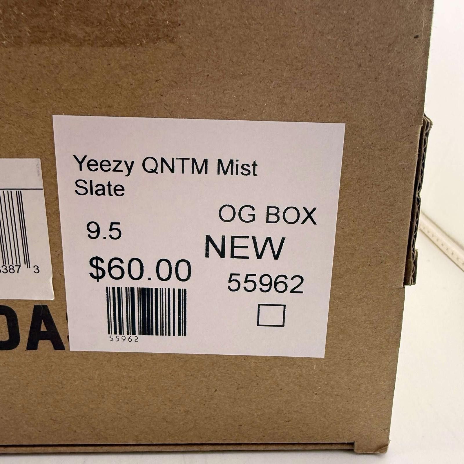 Adidas Yeezy QNTM Mist Slate US 9.5 New with Box HQ2085 Size US 9.5 / EU 42-43 - 8 Thumbnail