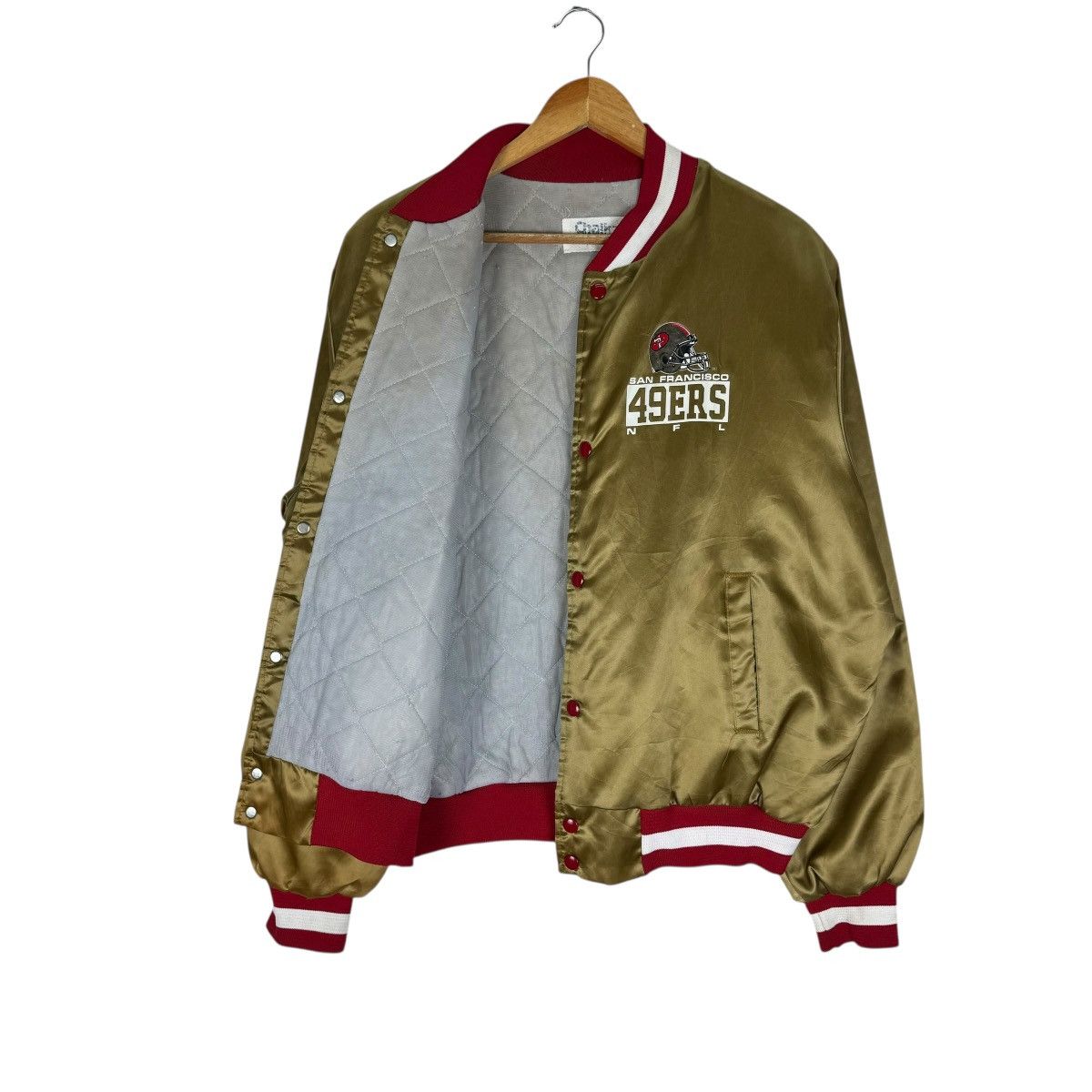 Chalk Line ⚡️SAN FRANCISCO 49ERS NFL VARSITY JACKET Size US L / EU 52-54 / 3 - 9 Thumbnail