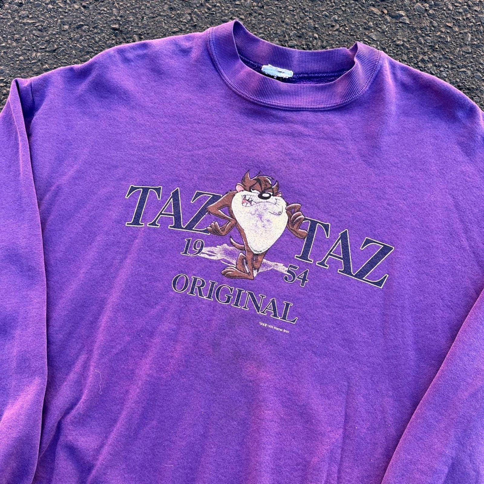Vintage × Warner Bros Vintage Tasmanian Devil Taz Sweatshirt Size US L / EU 52-54 / 3 - 2 Thumbnail