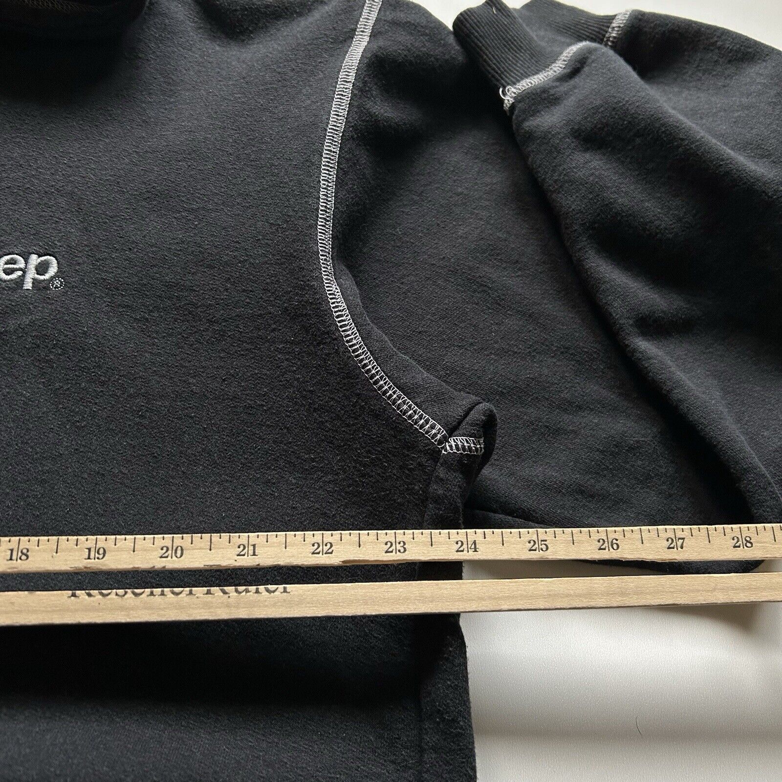 Jeep × Vintage Vintage Jeep Embroidered Contrast Stitch Hoodie Large Black Size US L / EU 52-54 / 3 - 4 Thumbnail
