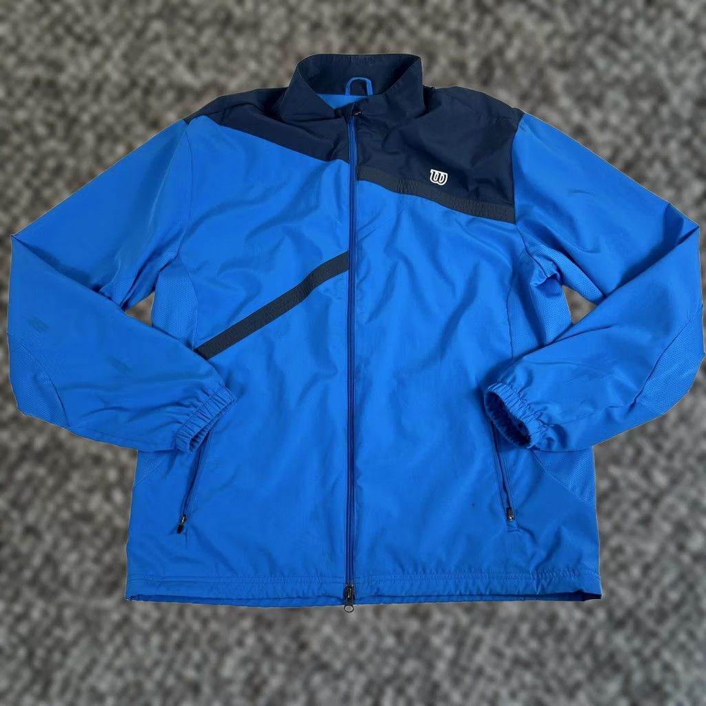 Wilson Wilson Rush Woven Team Jacket Windbreaker Blue Mens Large Size US L / EU 52-54 / 3 - 1 Thumbnail