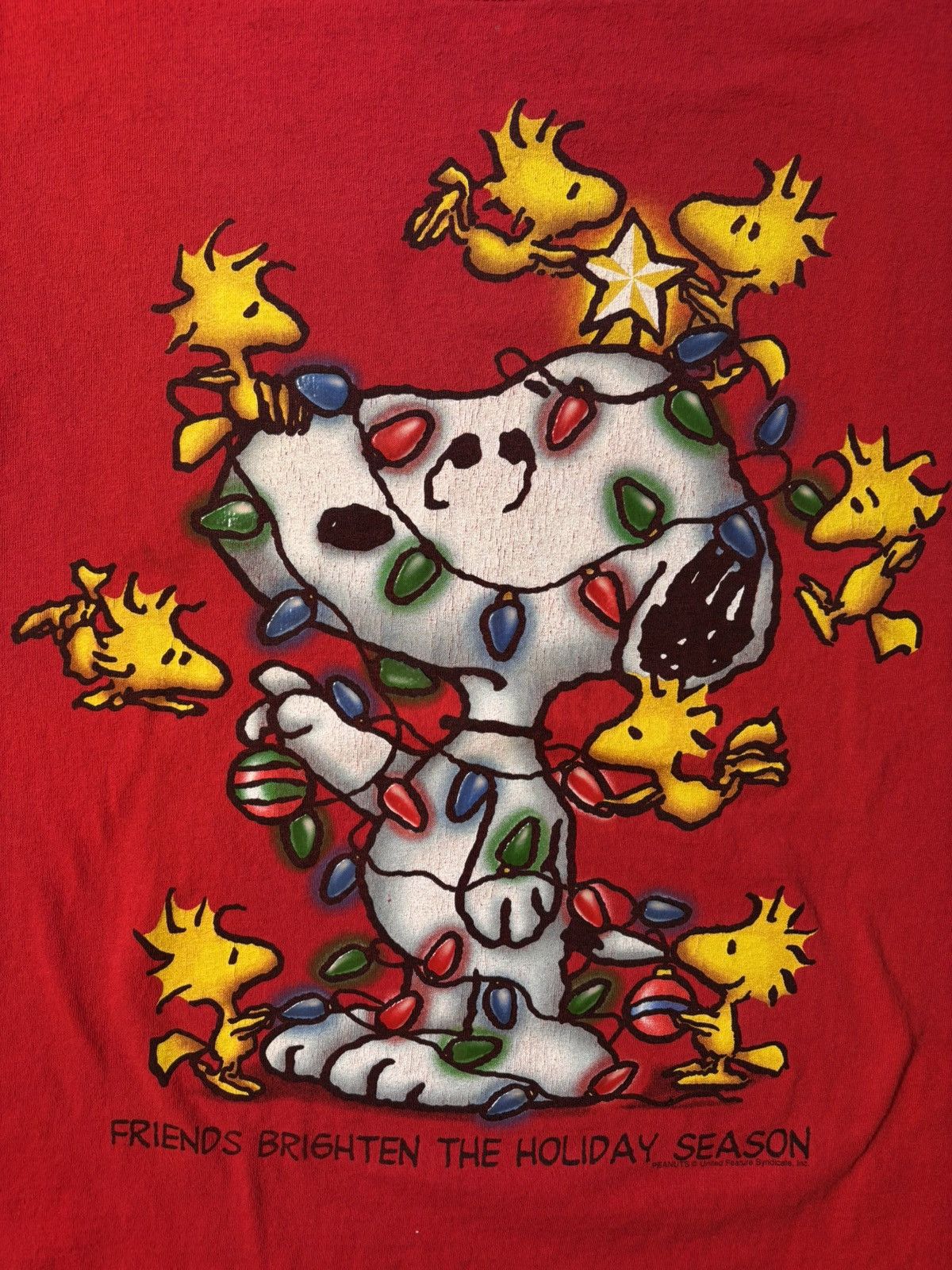 Peanuts Vtg Snoopy Peanuts Woodstock Cartoon Holiday Christmas 90’s Size US XXL / EU 58 / 5 - 2 Thumbnail