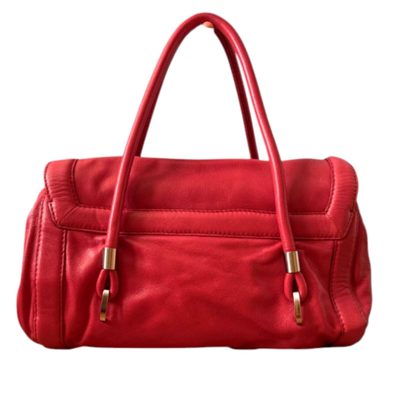 NBDN Nobrandedon Botkier Red Shoulder Leather Tote Bag Size ONE SIZE - 2 Thumbnail