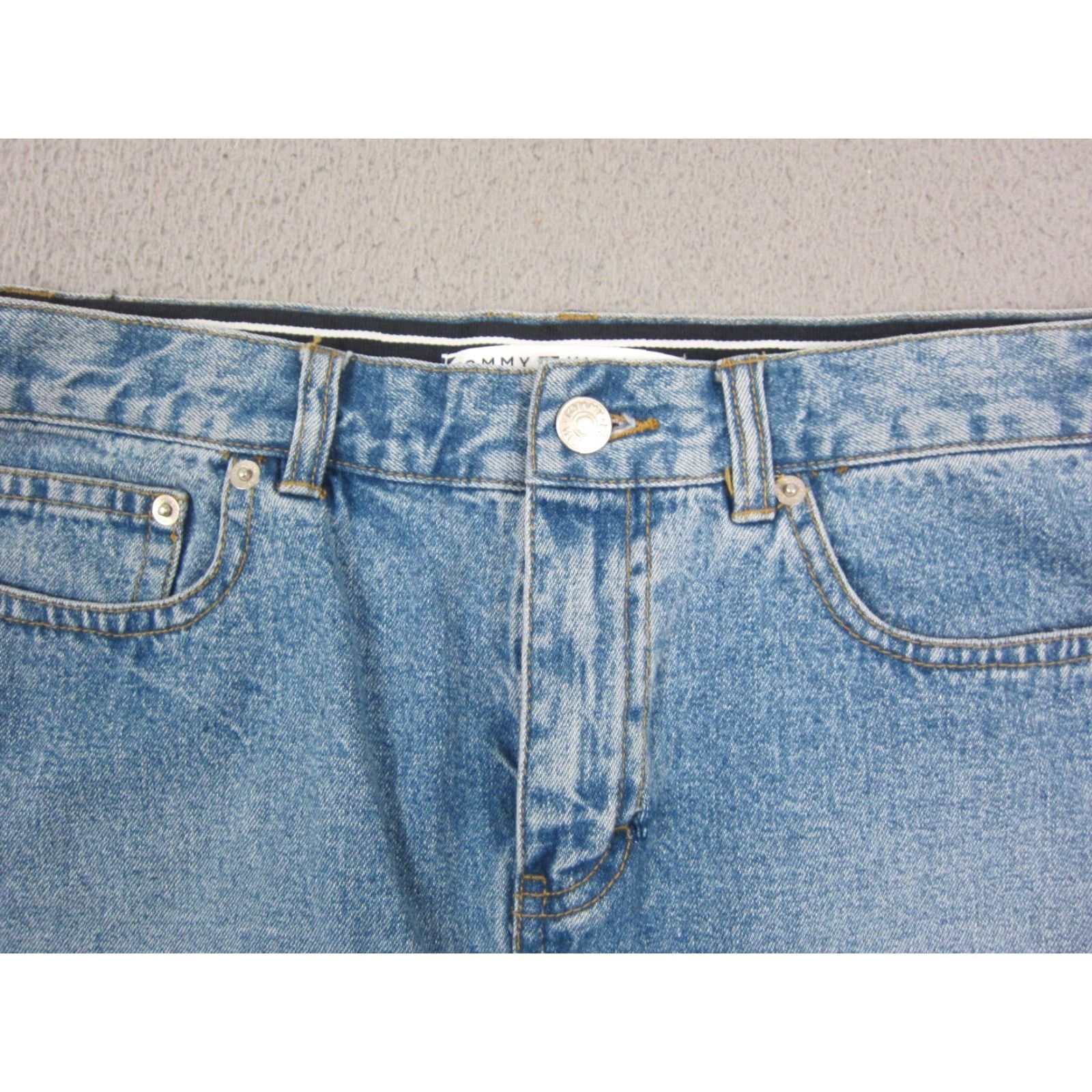 Tommy Hilfiger Vintage Tommy Hilfiger Skirt Womens 8 Blue A-Line Denim 90s Retro City Preppy Shorts? Size 30" / US 8 / IT 44 - 2 Thumbnail