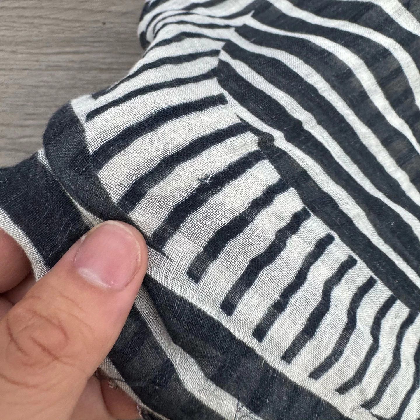 Loewe LOEWE Black & White Large Logo Scarf (Minor Snag) 140x200 Size ONE SIZE - 5 Thumbnail