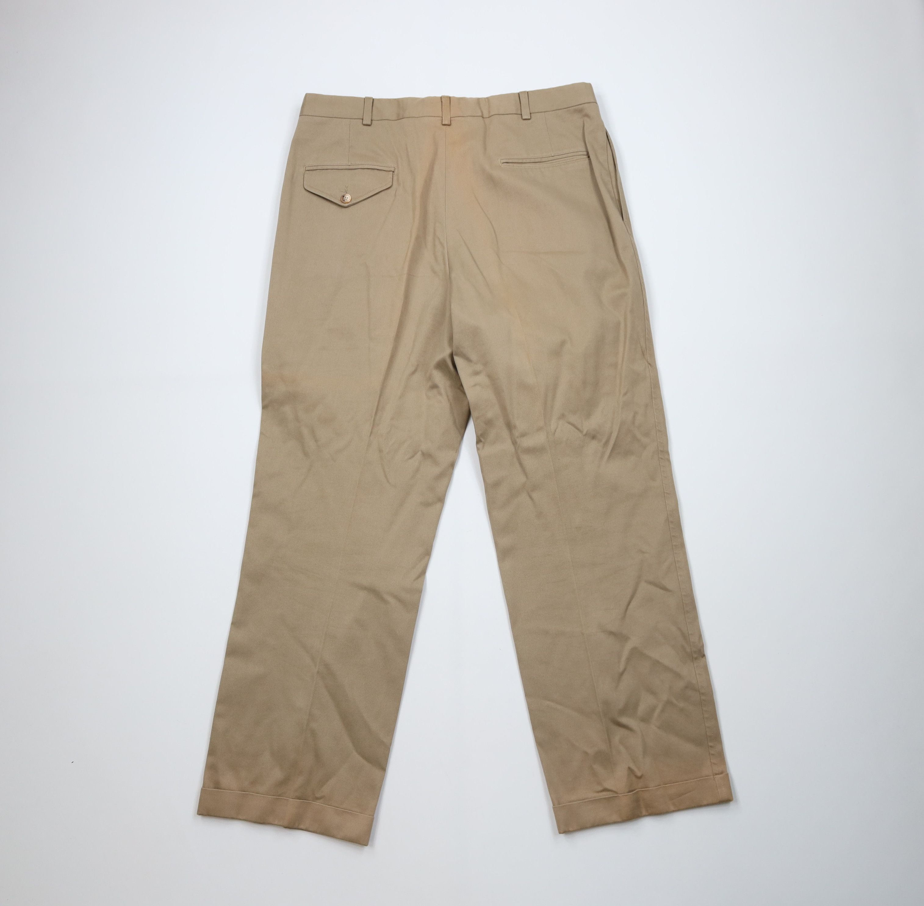 Lands' End Vintage 90s Lands End Wide Leg Heavyweight Chino Pants USA Size US 36 / EU 52 - 11 Thumbnail