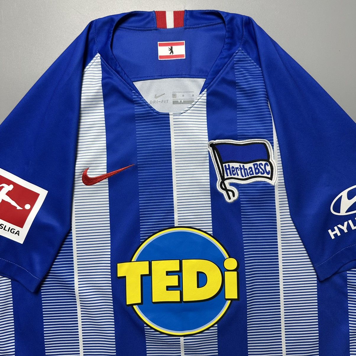Nike HERTHA BSC NIKE 2017/2019 FOOTBALL HOME JERSEY #8 KALOU Size US M / EU 48-50 / 2 - 4 Thumbnail