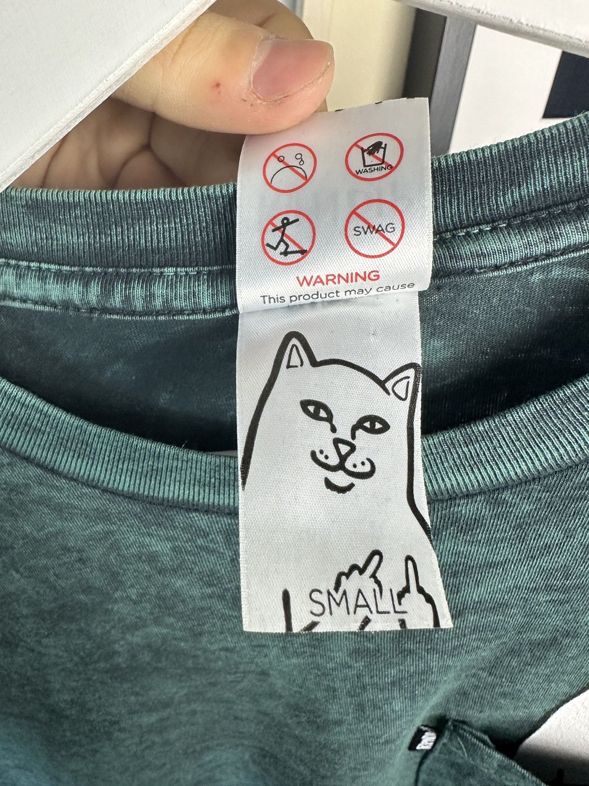RIPNDIP Green longsleeve Ripndip Size US S / EU 44-46 / 1 - 6 Thumbnail