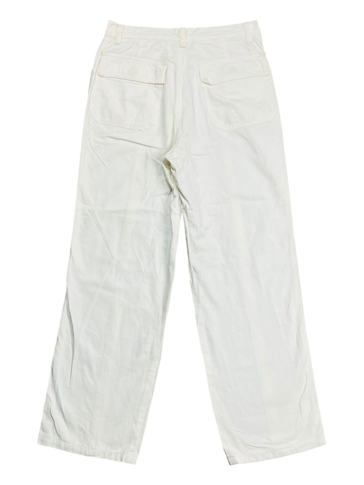 Hai Sporting Gear × Issey Miyake × mercibeaucoup 1980s Hai Sporting - Paneled White Pants Size US 30 / EU 46 - 2 Thumbnail