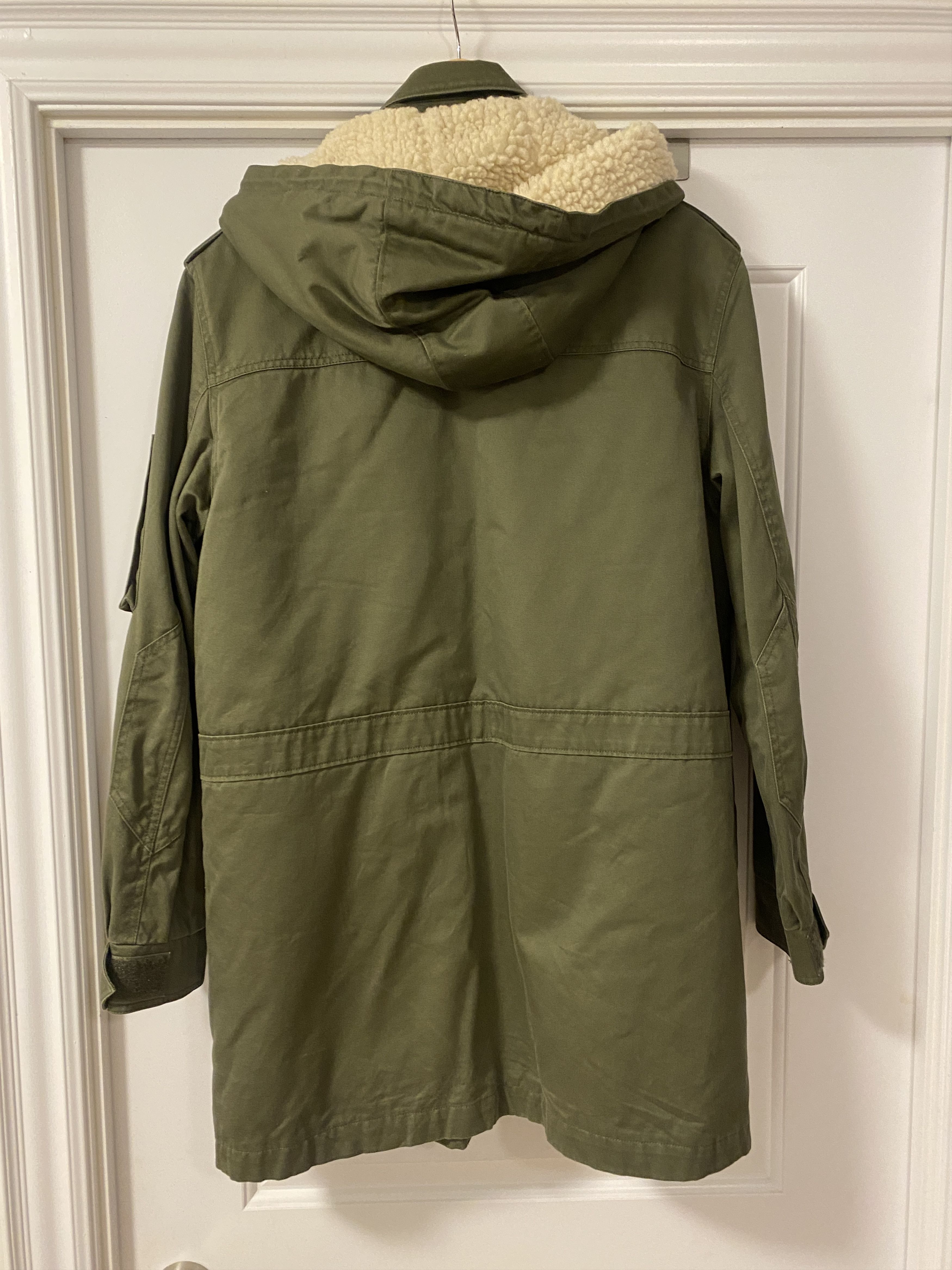 Erdem ERDEM H&M Men Pile Lined Cotton Parka Khaki Green Coat Size US M / EU 48-50 / 2 - 6 Thumbnail