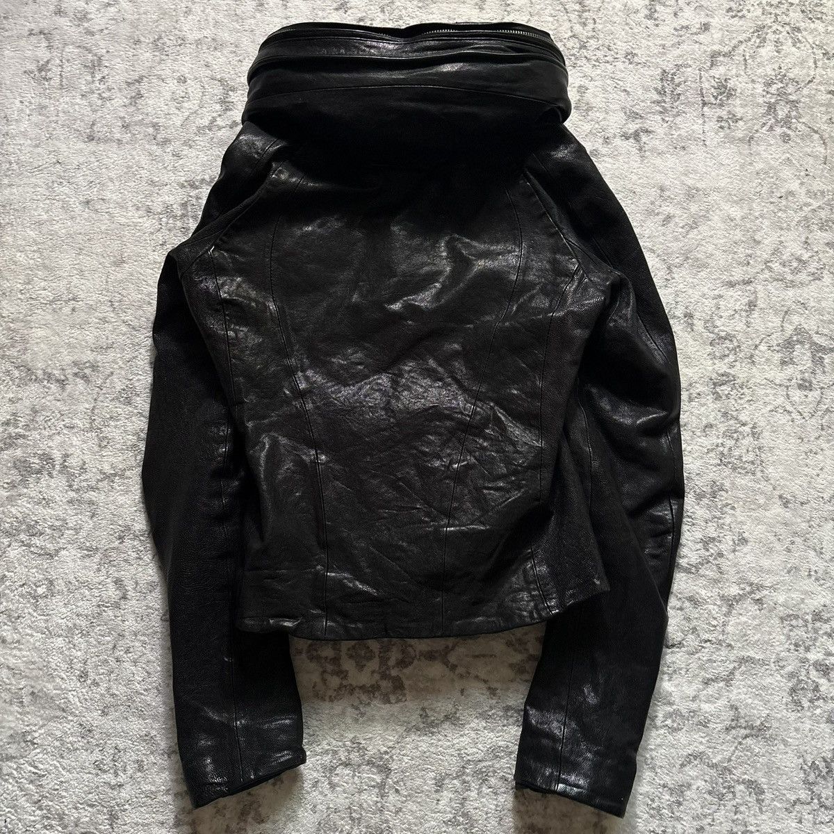 GOA GOA Bono Leather Jacket Black | Size Free Size US XS / EU 42 / 0 - 7 Thumbnail