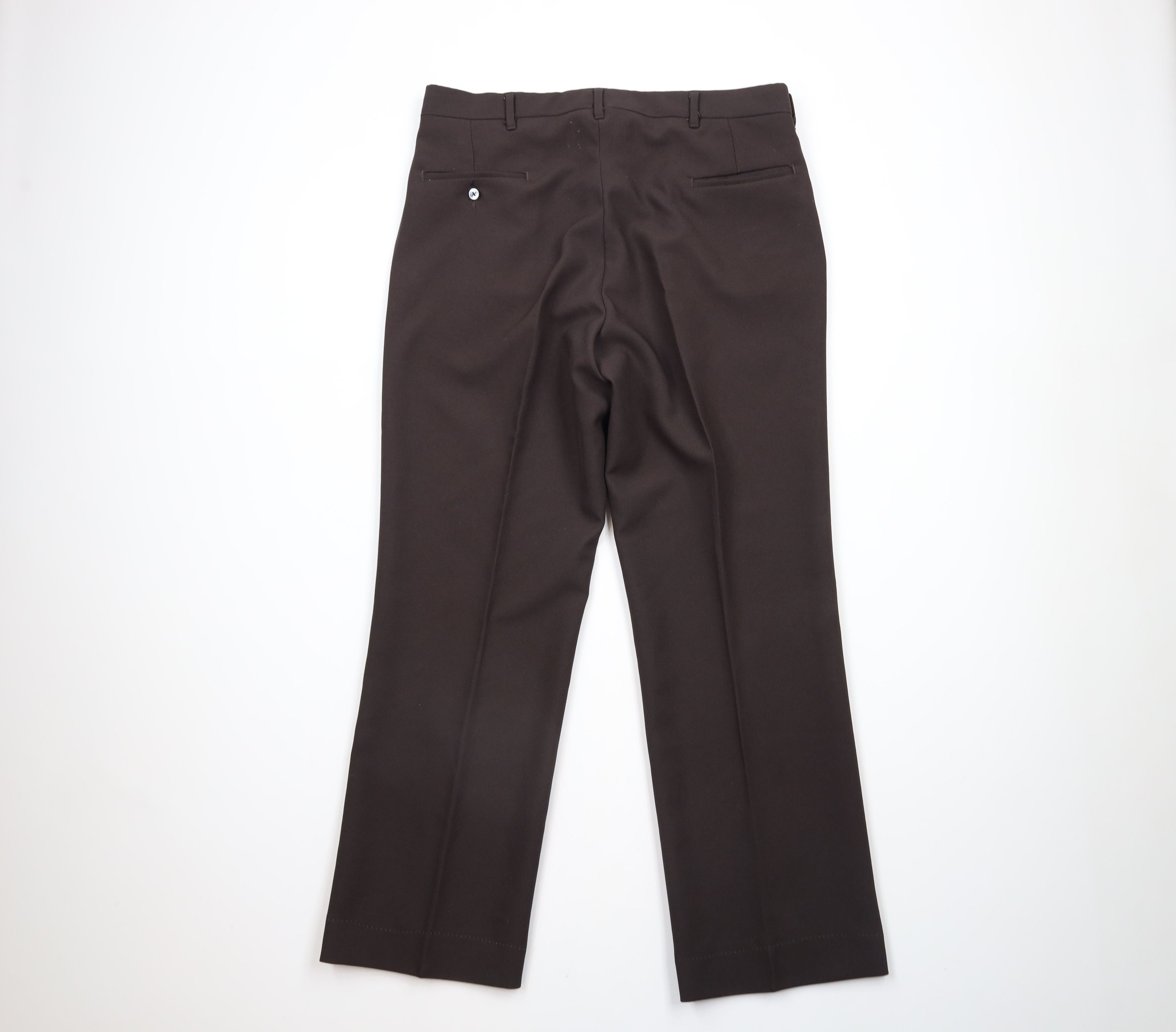 Vintage Vintage 70s Streetwear Knit Bell Bottoms Pants Brown USA Size US 36 / EU 52 - 8 Thumbnail