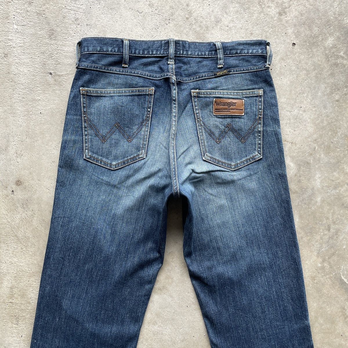 Jean × Vintage × Wrangler Vintage Wrangler Faded Denim Distressed Jeans Pants W32x30.5 Size US 32 / EU 48 - 9 Thumbnail