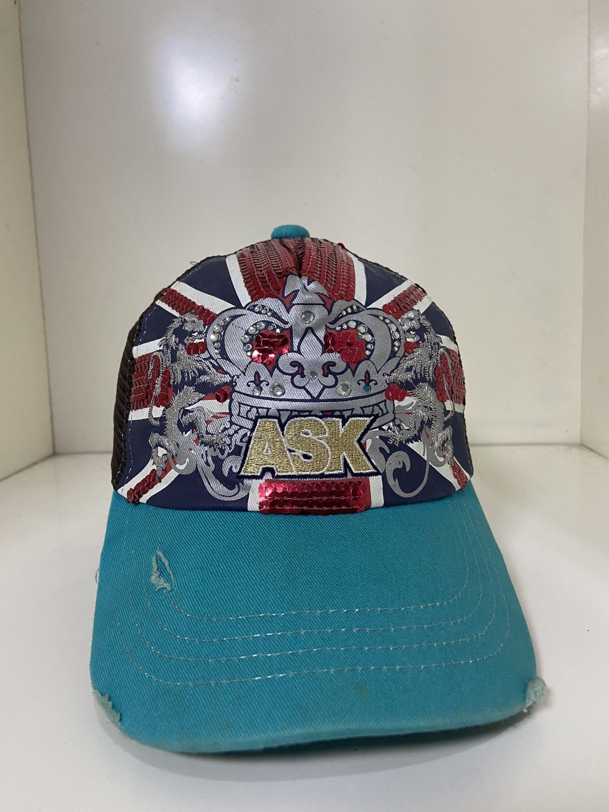 If Six Was Nine ASK rippet trucker hat Size ONE SIZE - 5 Thumbnail
