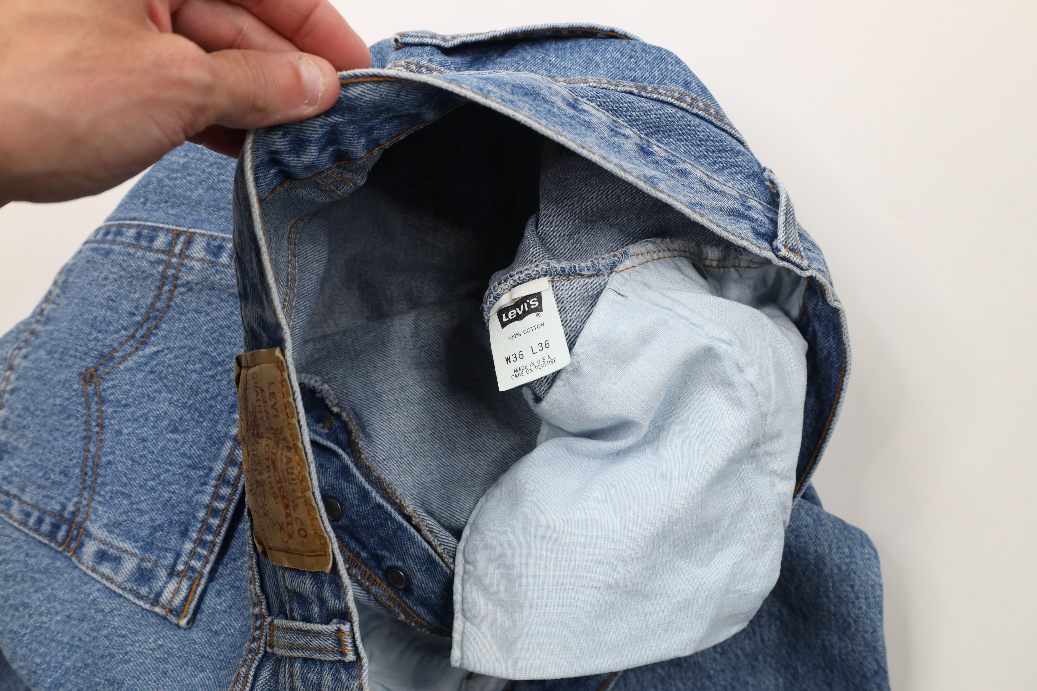 Levi's Vintage 90s Levis 505xx Fly Regular Straight Leg Jeans USA Size US 36 / EU 52 - 8 Thumbnail