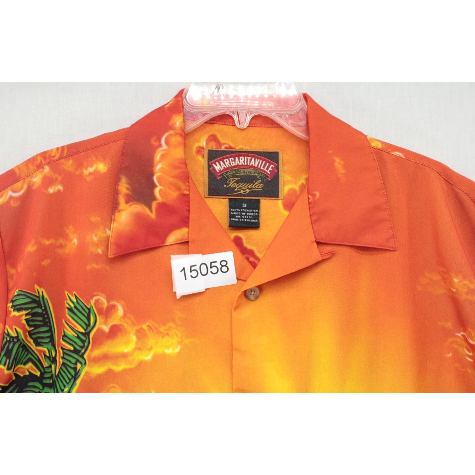 Vintage VINTAGE Margaritaville Tequila Hawaiian Orange Shirt Small Floral Beach Hawaii Wear Shirt Size US S / EU 44-46 / 1 - 7 Thumbnail