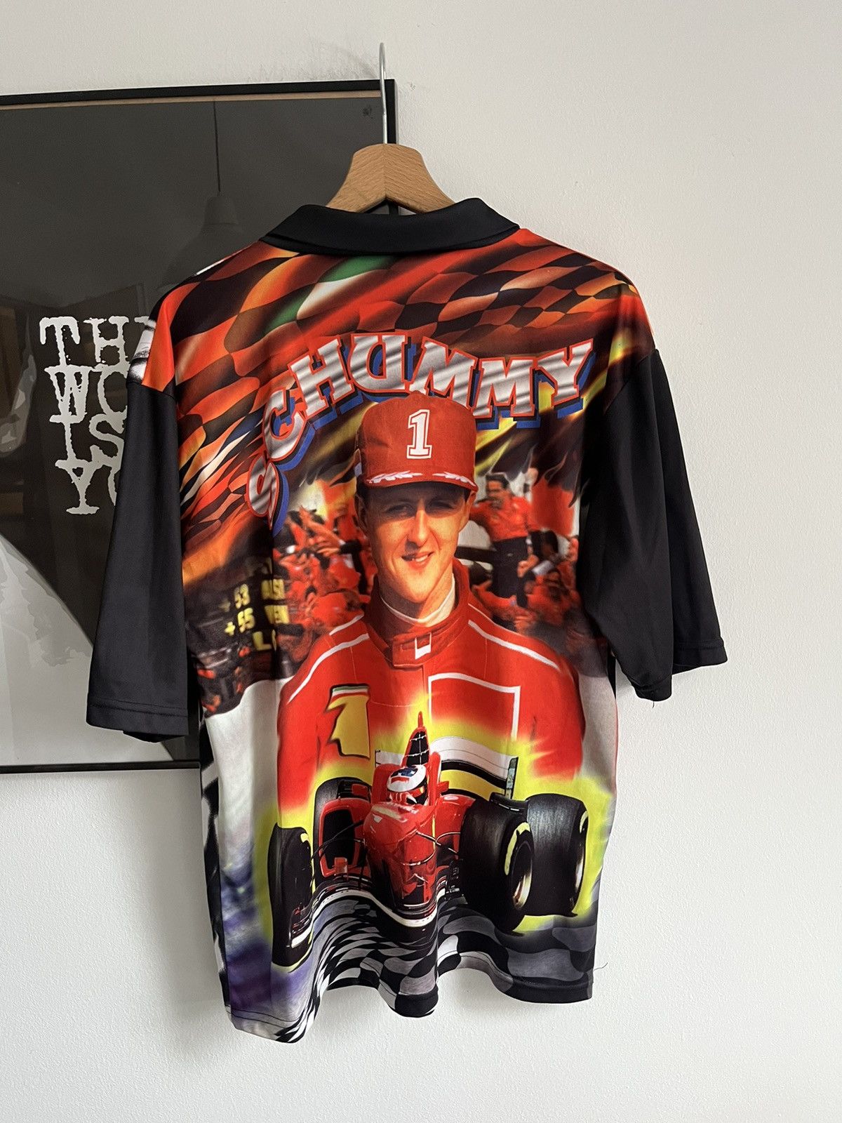 Ferrari × Vintage Ferarri michael schumacher Vintage 90s Polo T-shirt Size US XL / EU 56 / 4 - 2 Thumbnail