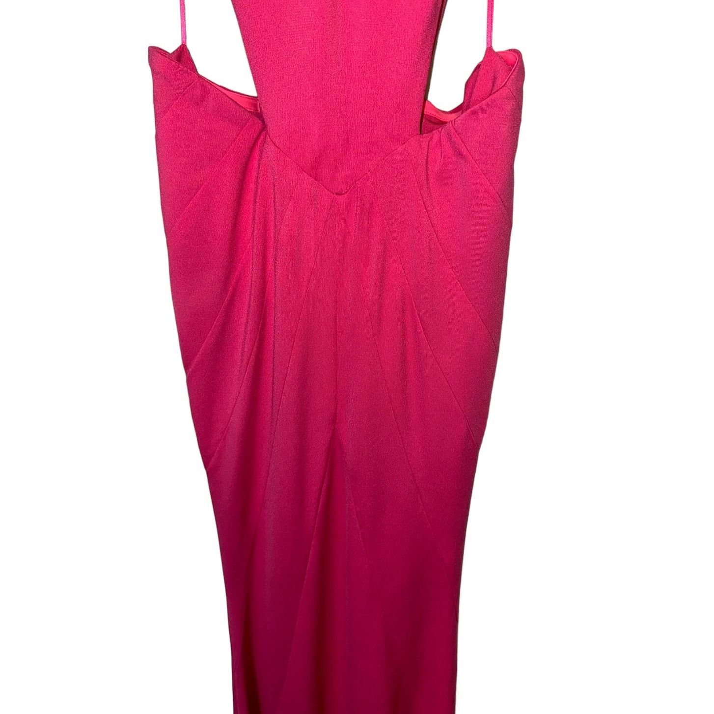 Retrofete NEW BNWT Retrofête Giada Pink Mermaid Maxi Dress XXS Cutout Size XXS / US 00 / IT 34 - 9 Thumbnail