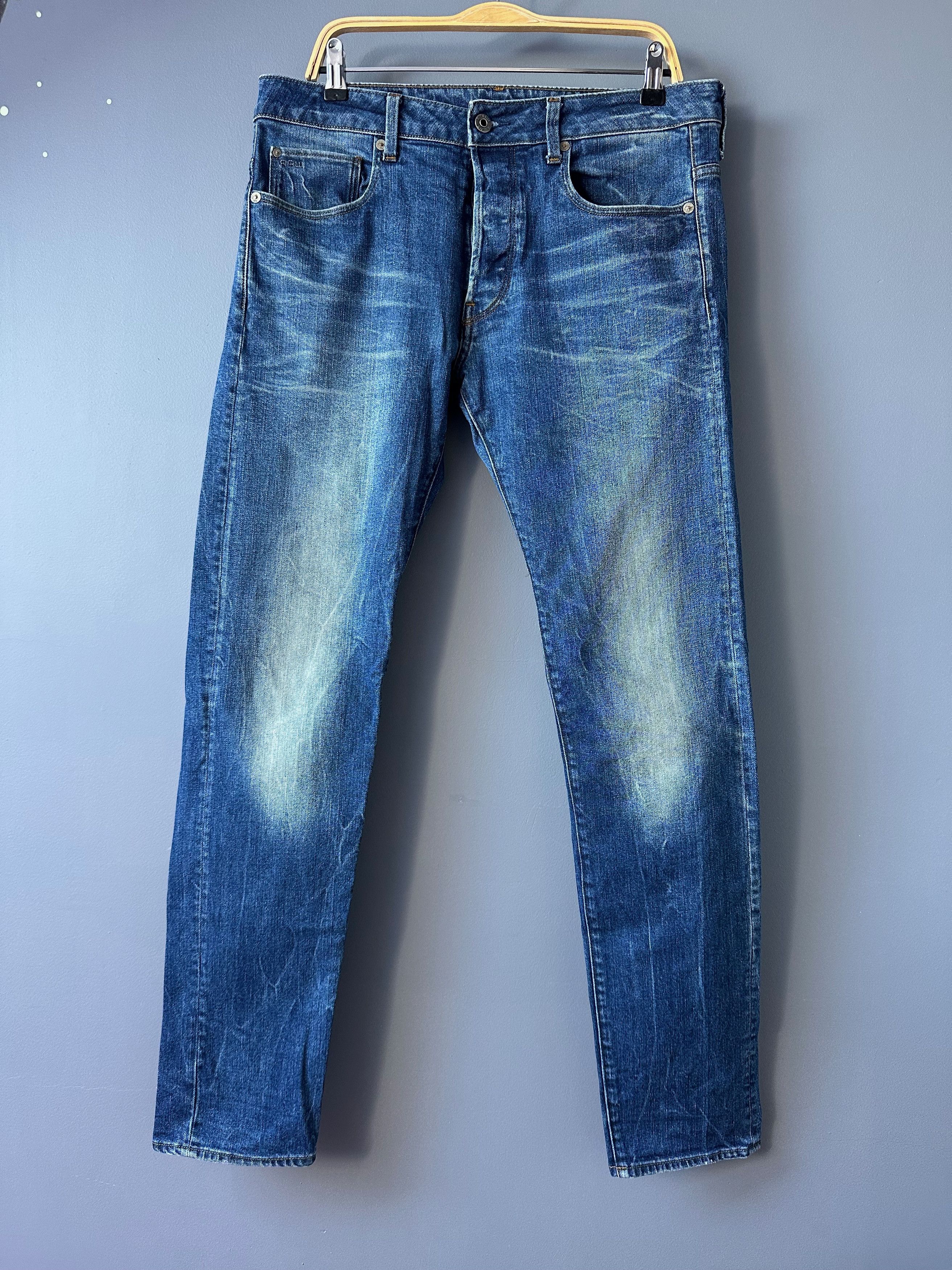 G-Star G-Star 3301 Slim Fit Deim Jeans Pants W32 L34 Size US 32 / EU 48 - 1 Thumbnail