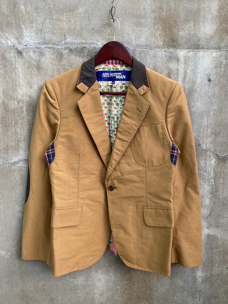 Junya Watanabe RUNWAY SS2010 Elbow Patched Blazer Size 46R - 3 Thumbnail