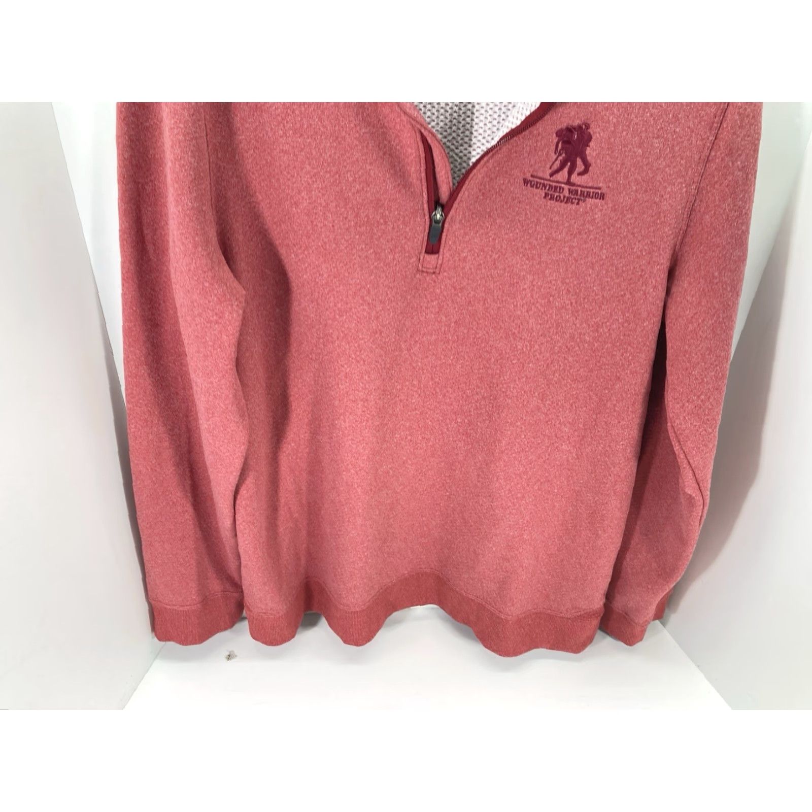 Under Armour Under Armour Womens Sweatshirt Pullover 1/4 Zip Red Wounded Warrior Long Sleeve Size L Fleece Size L / US 10 / IT 46 - 3 Thumbnail
