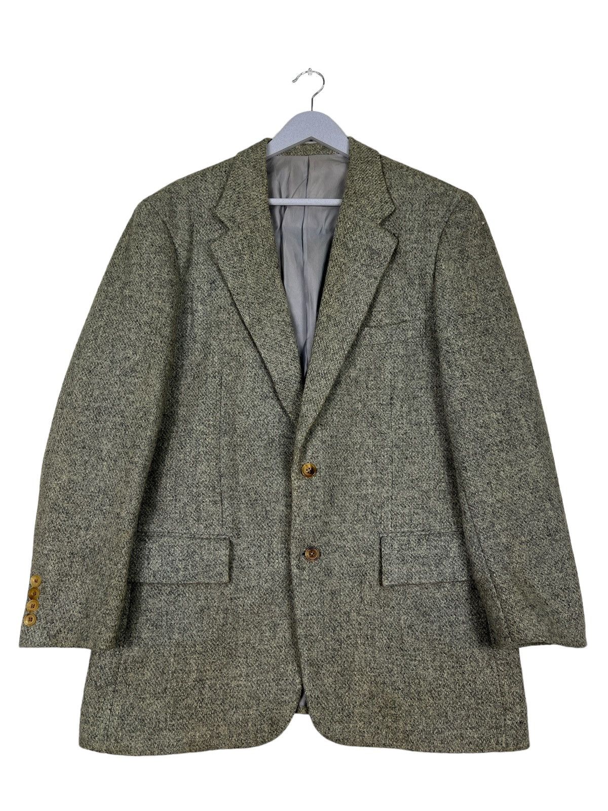 Harris Tweed 🔥 HARRIS TWEED X KENT WOOL COAT JACKET Size US L / EU 52-54 / 3 - 2 Thumbnail