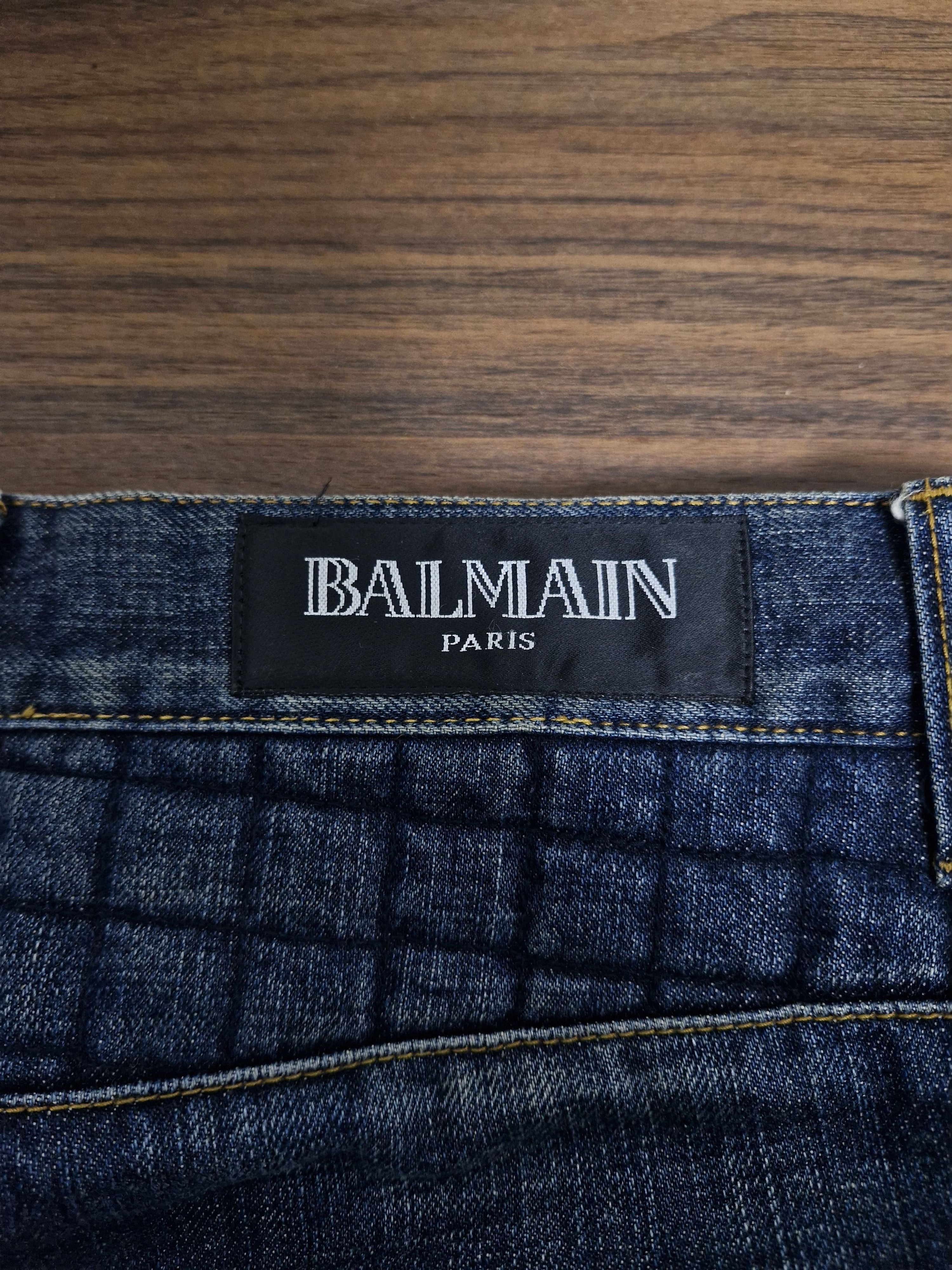 Balmain BALMAIN FW12 Quilted Biker Jeans Size US 30 / EU 46 - 5 Thumbnail
