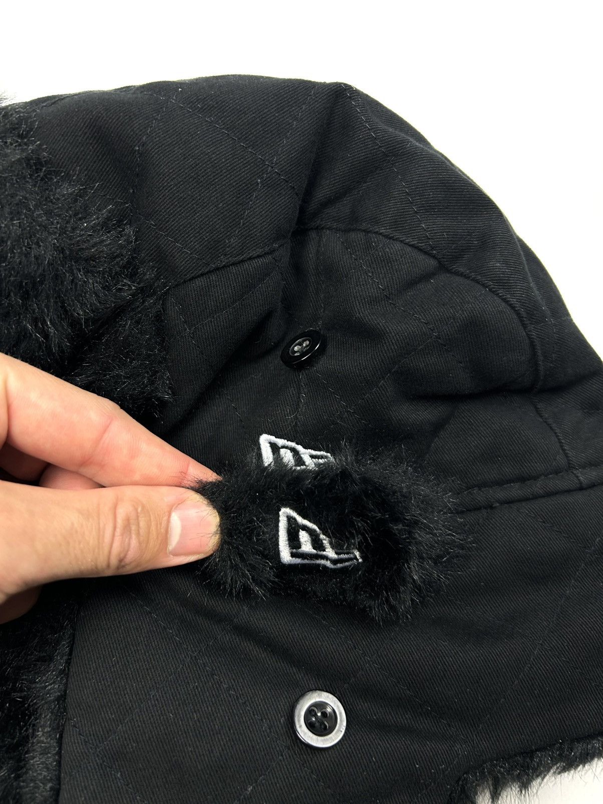 New Era Rare New Era Canada Ushanka Hat Black Vintage Y2K Size ONE SIZE - 12 Thumbnail