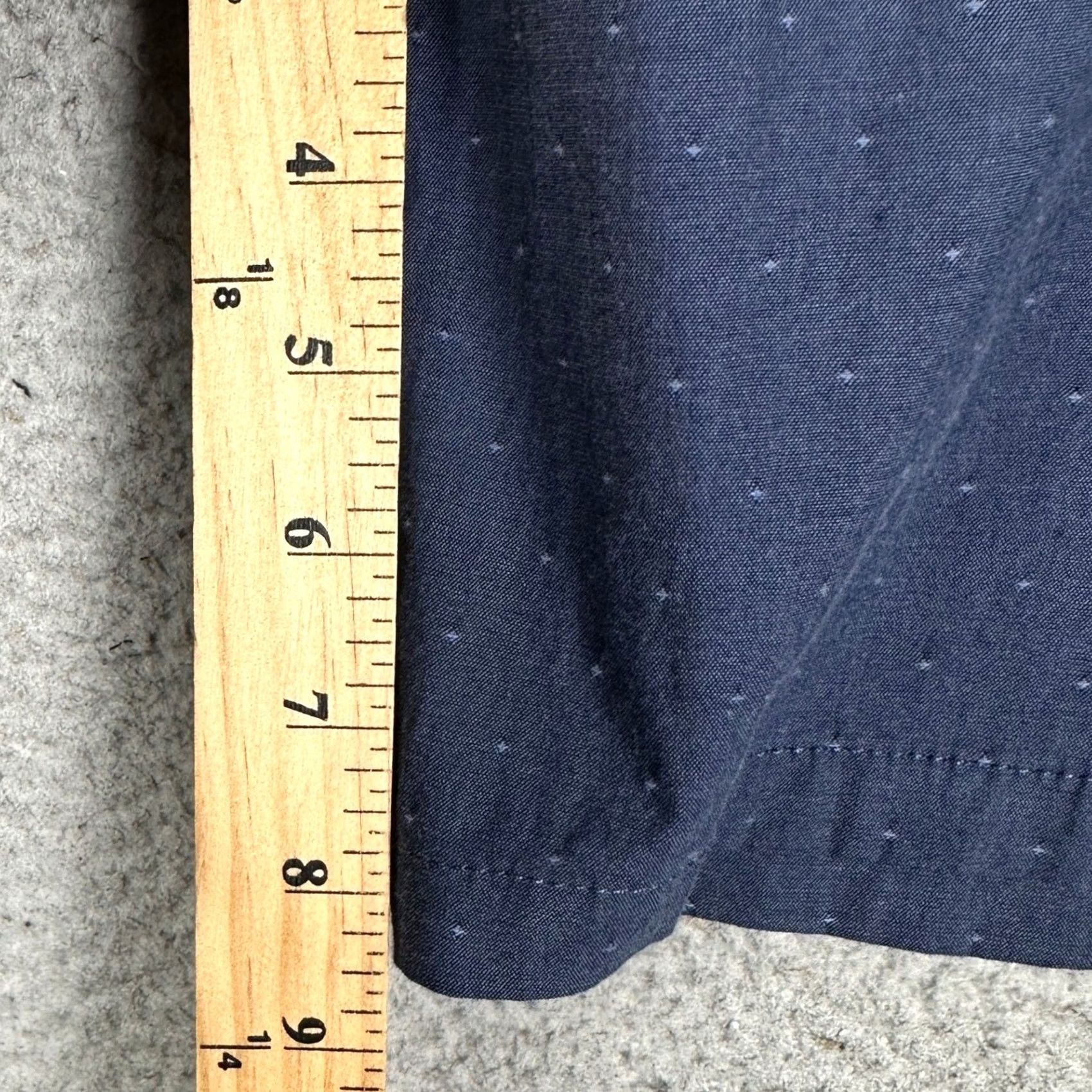 Calvin Klein Calvin Klein Shorts Mens 36W Navy Blue Chino Flat Front Stretch Polka Dot Casual Summer Travel Business Mens Size US 36 / EU 52 - 6 Thumbnail