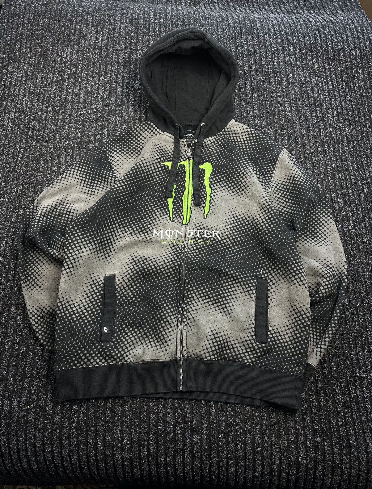 Other Vintage Y2K Monster Energy Big Logo Zip Up Hoodie Racing Size US M / EU 48-50 / 2 - 1 Thumbnail