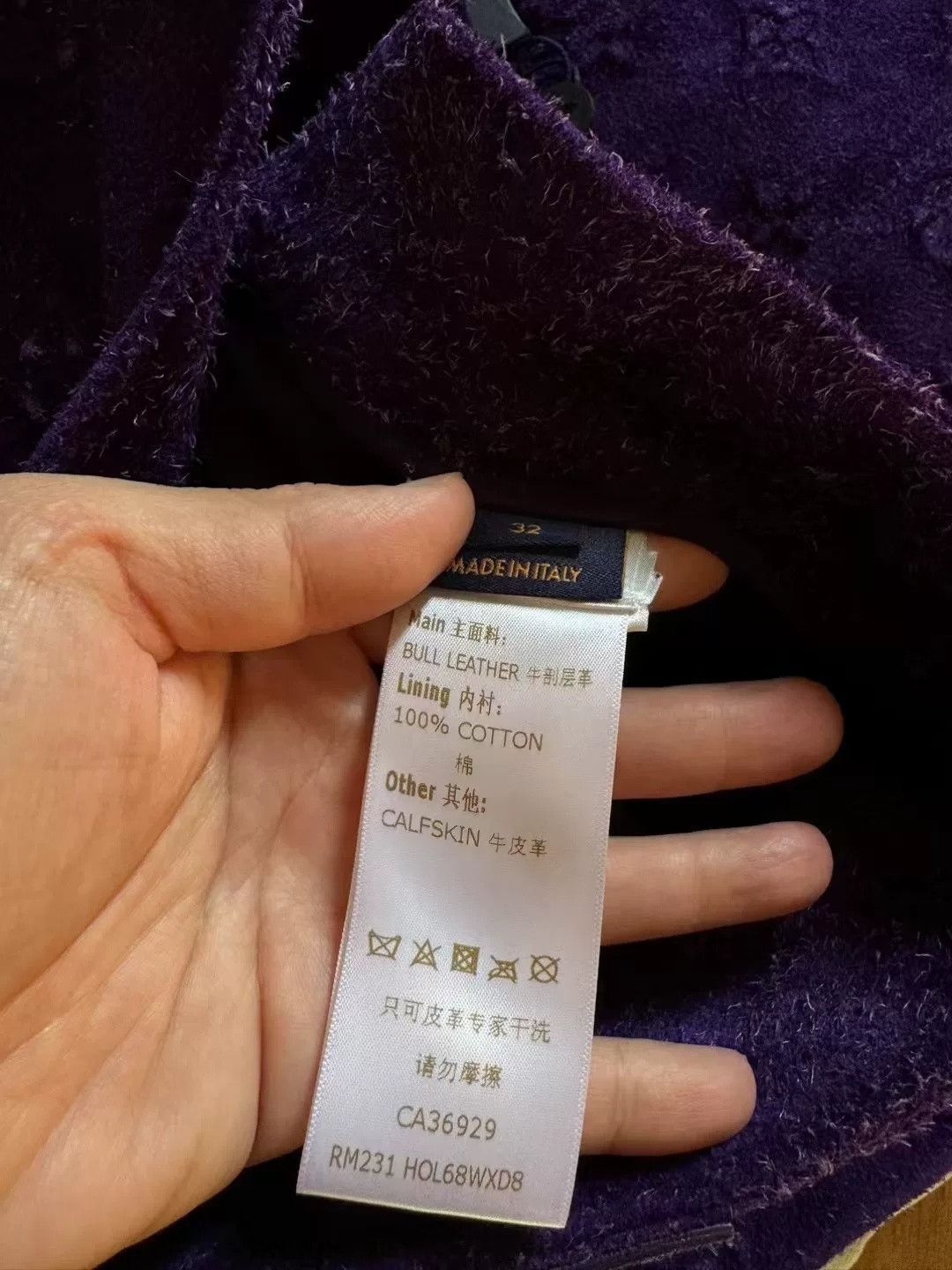 Louis Vuitton Louis Vuitton Purple Monogram Suede Logging Pants Size US 32 / EU 48 - 4 Thumbnail