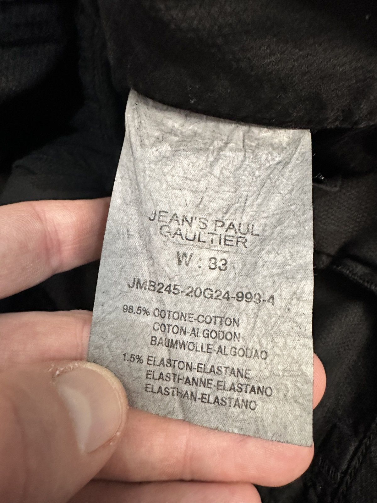Jean Paul Gaultier Vintage Jean Paul Gaultier Black Trousers Pants JPG Archive Size US 33 - 9 Thumbnail