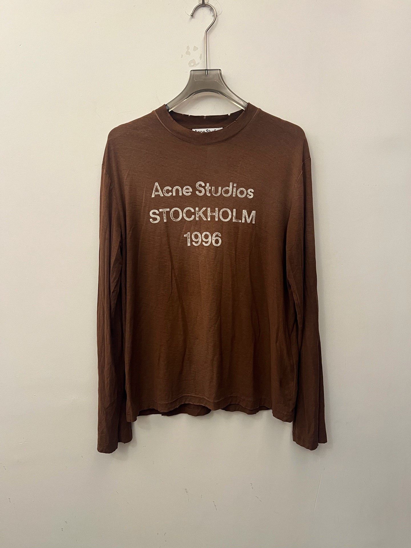Acne Studios Acne Studios Stockholm 1996 Long Sleeve T-Shirt XS Size US XS / EU 42 / 0 - 1 Thumbnail