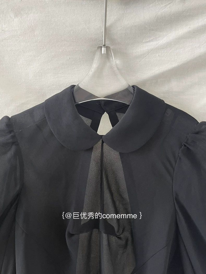 Comme des Garcons Comme Des Garcons Junya Watanabe Black yuanbao Collar Bubb Size XS / US 0-2 / IT 36-38 - 9 Thumbnail