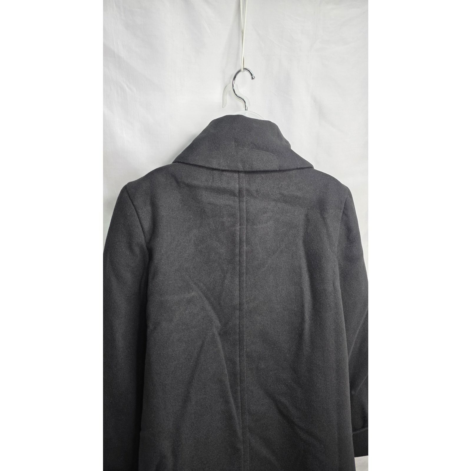 1 Madison Womens Black Peacoat Jacket Large Button Front Winter Coat Size L / US 10 / IT 46 - 11 Thumbnail