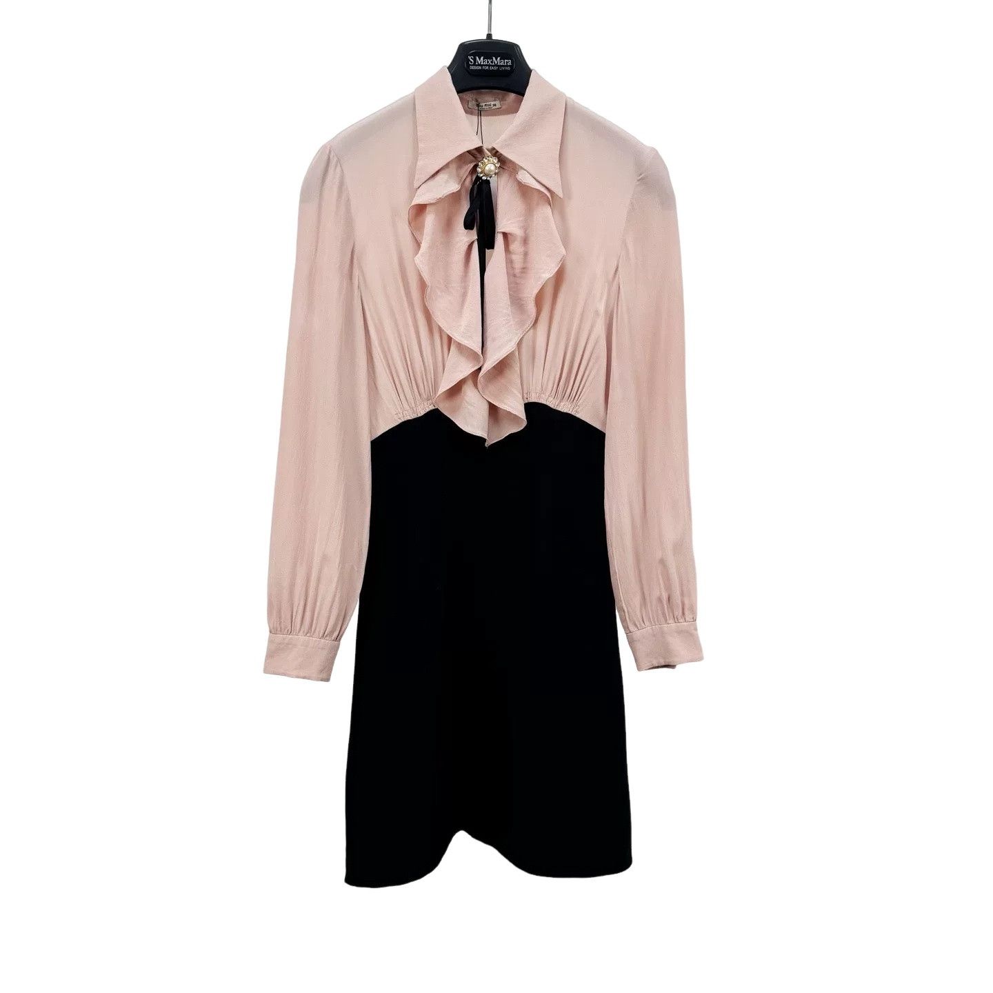 Miu Miu Miu Miu Pearl Button Silk Mini Dress Size 36 Size XS / US 0-2 / IT 36-38 - 1 Thumbnail
