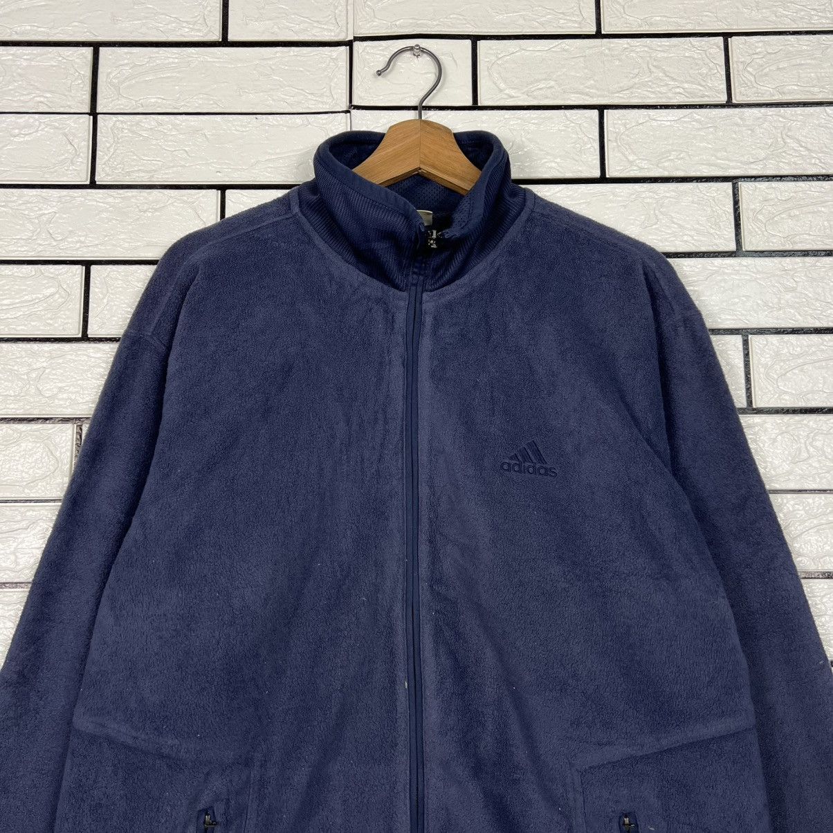 Adidas Y2k Vintage ADIDAS Embroidered Logo Fleece Jacket #4287-C195 Size US L / EU 52-54 / 3 - 2 Thumbnail