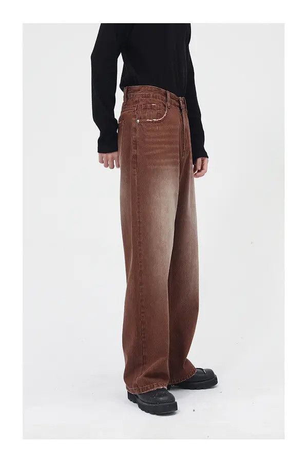 VIBE Vintage brown washed gradient jeans Size US 32 / EU 48 - 4 Thumbnail