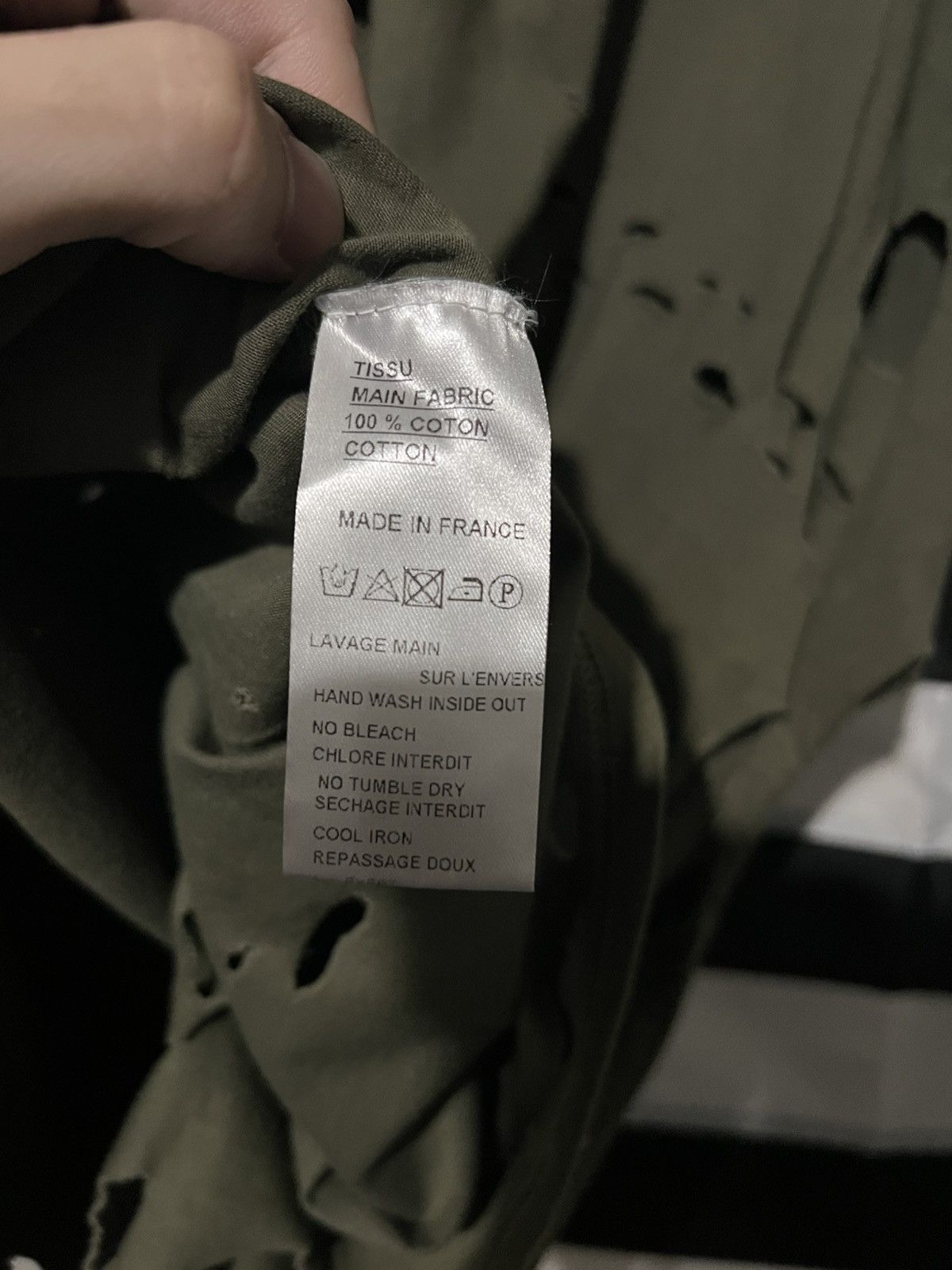 Balmain Balmain SS10 Destroyed Military Shirt Size US M / EU 48-50 / 2 - 5 Thumbnail