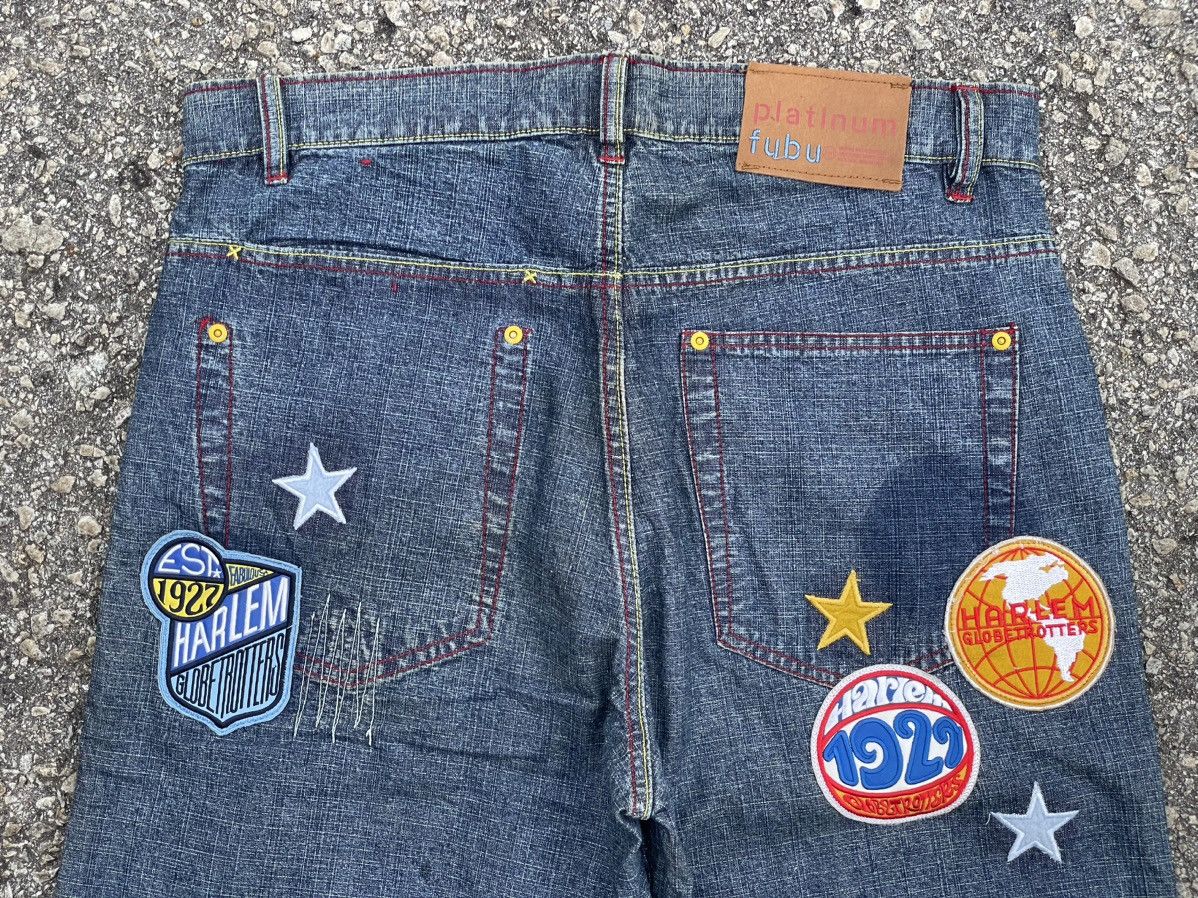 Fubu Fubu x Harlem Globetrotters Baggy Jeans Streetwear Size US 36 / EU 52 - 10 Thumbnail