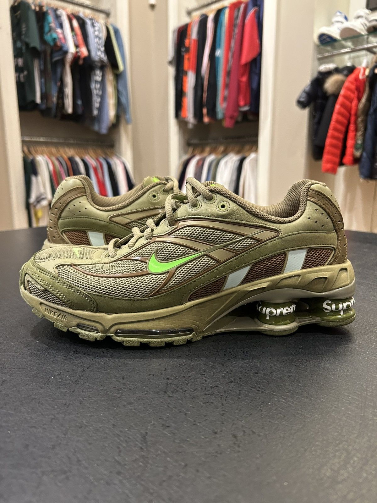 Nike × Supreme Nike X Supreme Shox Ride 2 SP ‘Olive’ Size US 8.5 / EU 41-42 - 1 Thumbnail