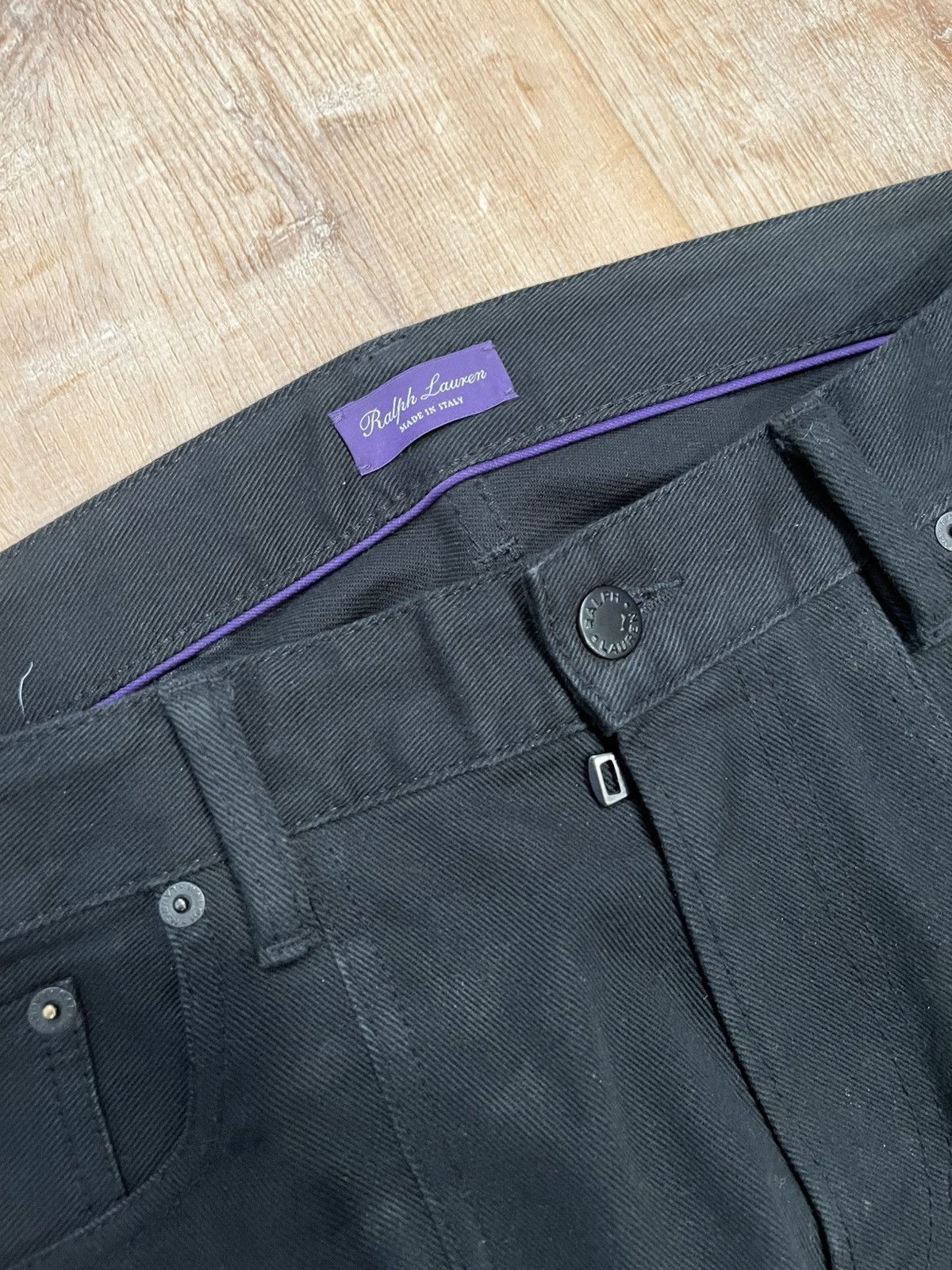Ralph Lauren Ralph Lauren Purple Label black cargo moto denim 36x36 Size US 36 / EU 52 - 3 Thumbnail