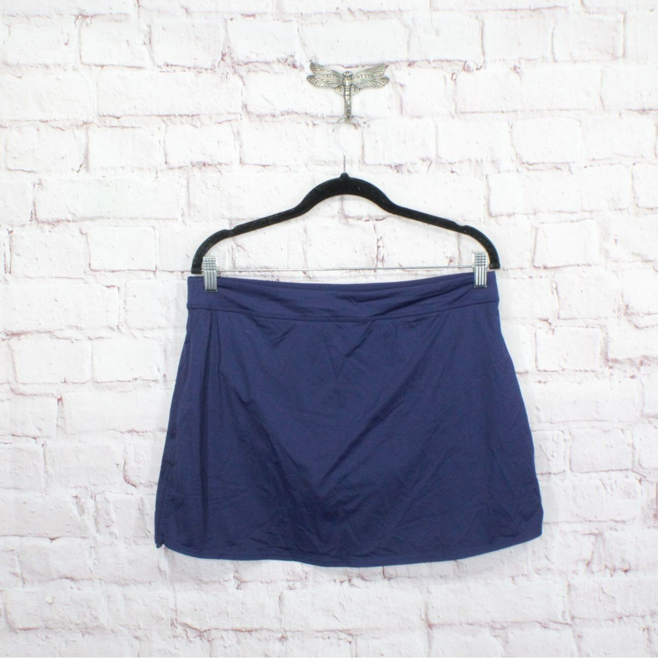 L.L. Bean LL Bean Women's New Current Ruched Swim Skort Size 34" / US 12 / IT 48 - 6 Thumbnail