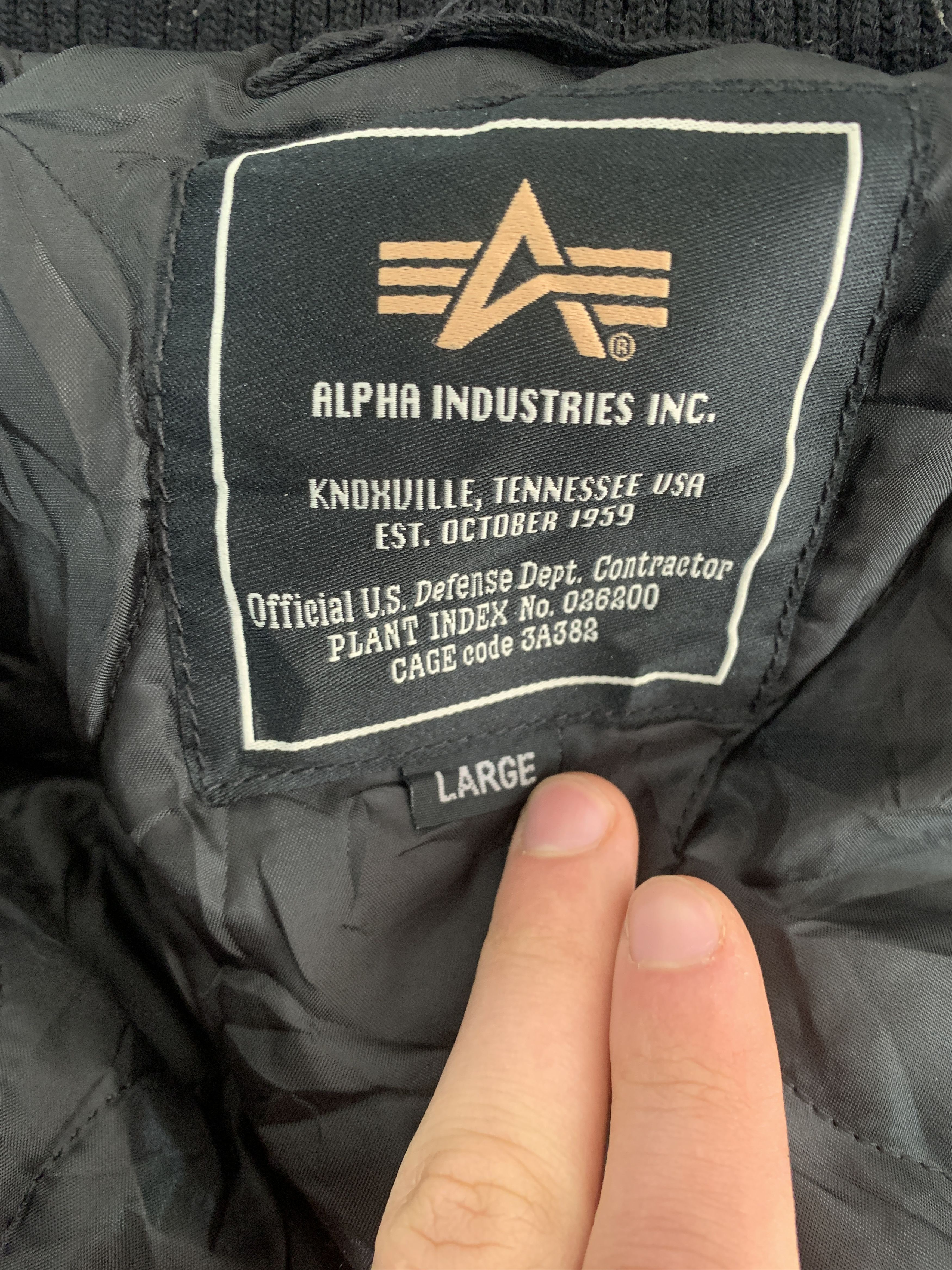 Alpha Industries Individual Alpha Industries Light Jacket Size L Pilot Crew Size US L / EU 52-54 / 3 - 17 Thumbnail