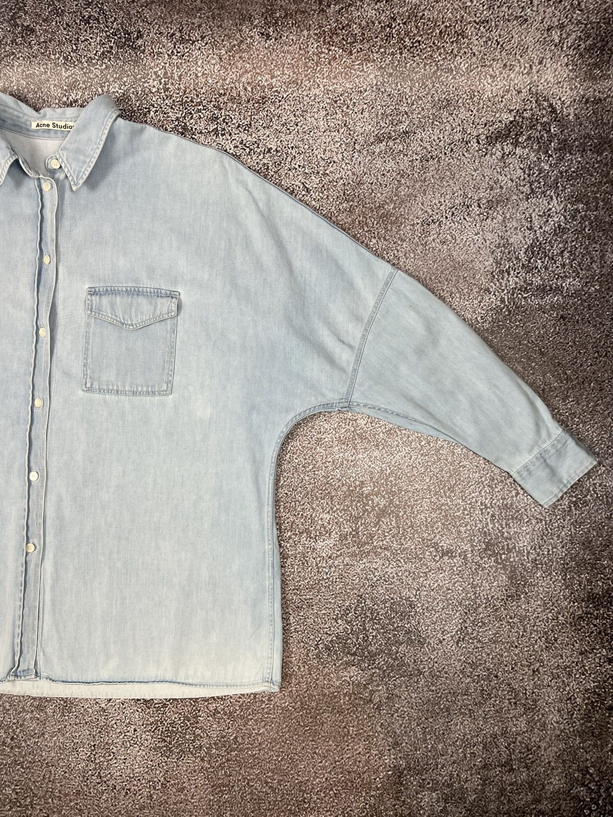 Acne Studios Acne Studios Jetson oversized denim shirt Size S / US 4 / IT 40 - 7 Thumbnail