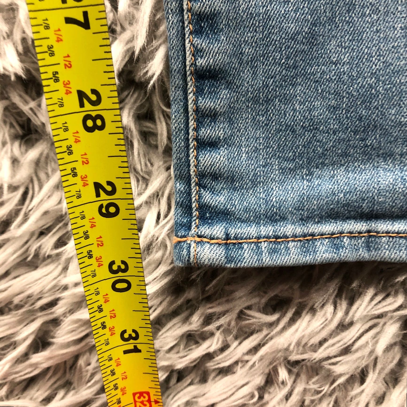 Denime VINTAGE Bullhead Jeans Size 13 Juniors Mid Rise Light Wash Blue Denim 5-Pocket Design Womens Size 34" / US 12 / IT 48 - 3 Thumbnail