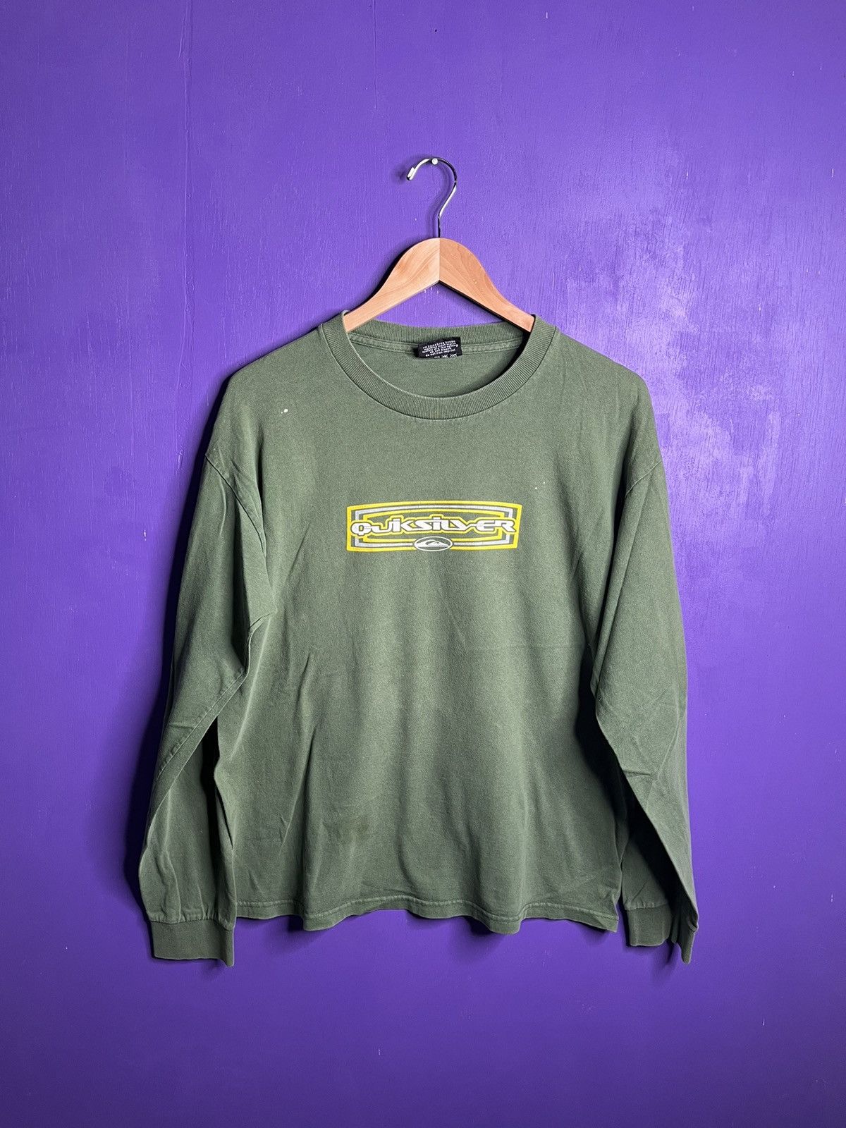 Quiksilver × Vintage Vintage ‘00s Quicksilver logo long-sleeve t-shirt Size US M / EU 48-50 / 2 - 1 Thumbnail