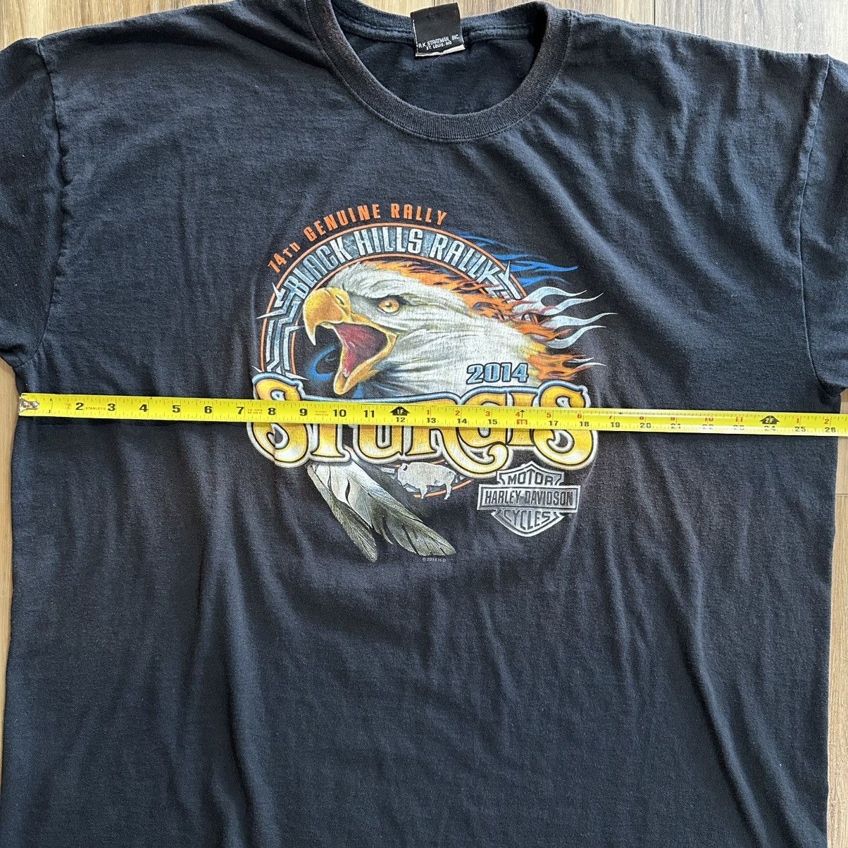 Harley Davidson Harley Davidson Bald Eagle Sturgis 2014 Rally Shirt Size US XXL / EU 58 / 5 - 8 Thumbnail