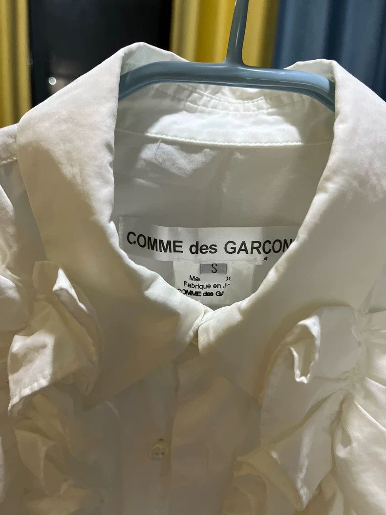 Comme des Garcons Comme Des Garcons White pleated long shirt Size S / US 4 / IT 40 - 2 Thumbnail