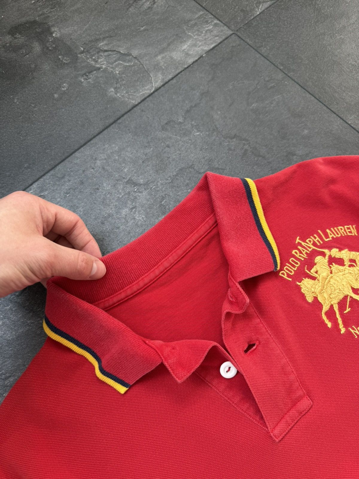 Polo Ralph Lauren × Vintage Vintage polo Ralph Lauren big pony polo tee Size US S / EU 44-46 / 1 - 3 Thumbnail